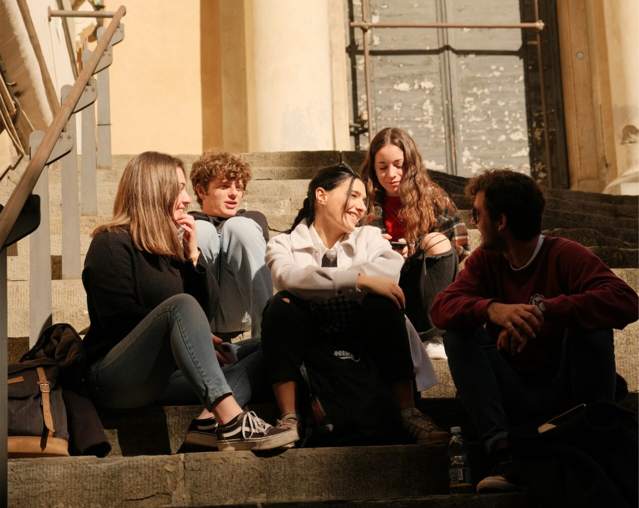 group-students-sitting