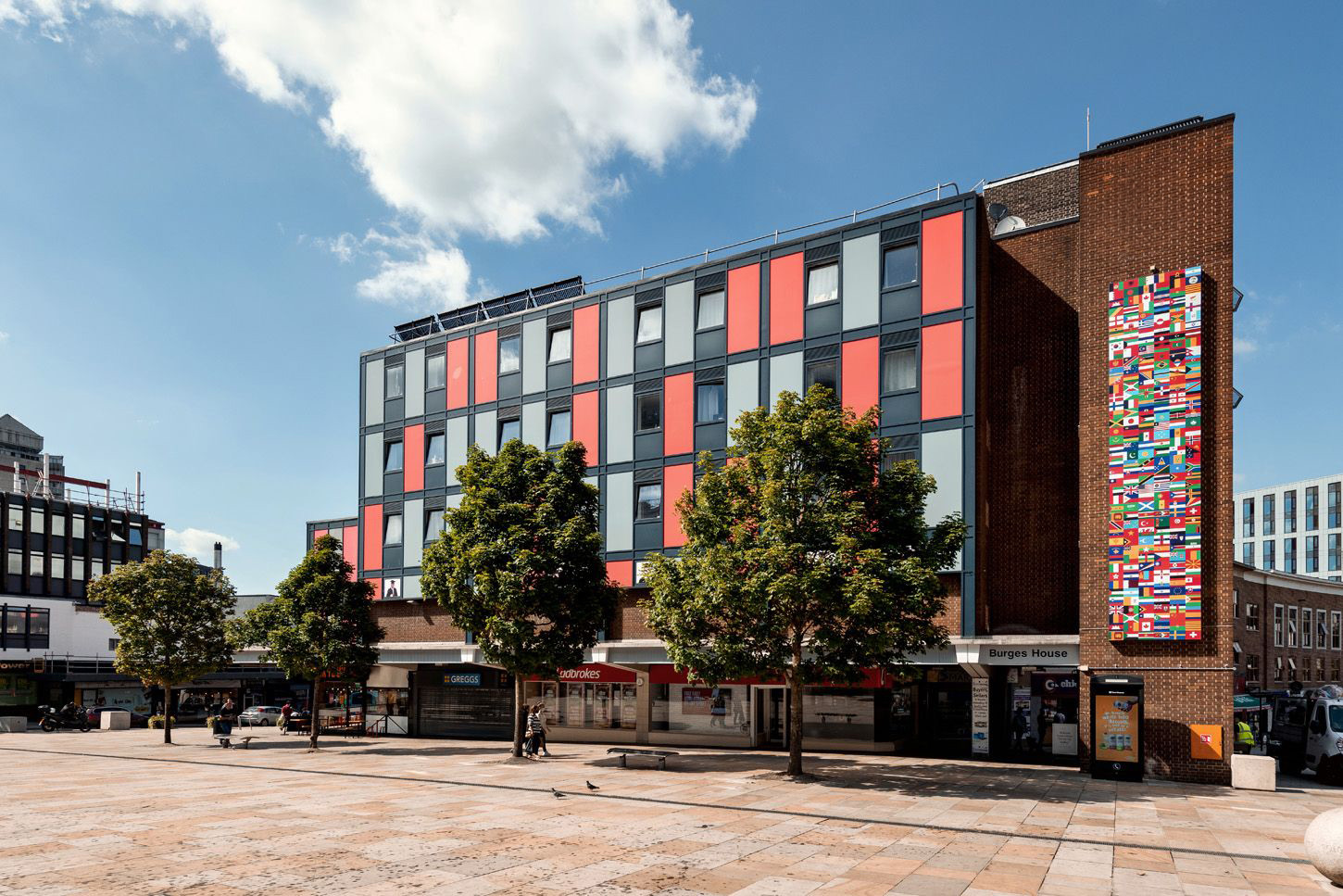 Exterior of Deluxe Double Studio in Burges House, Student Accommodation in Coventry by Flow Student.